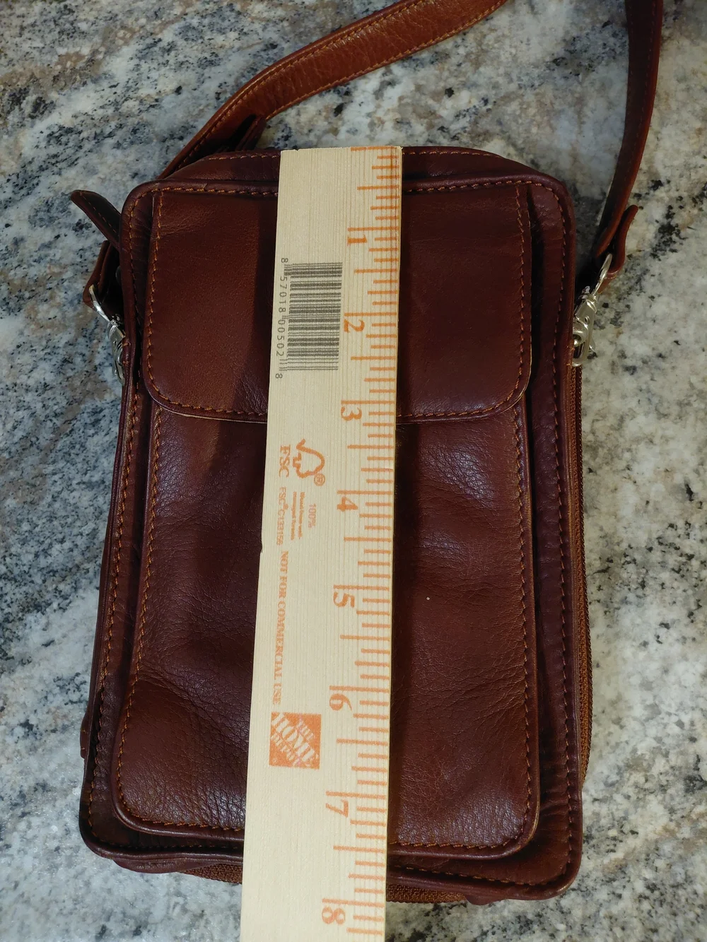 Osgoode Marley Small Leather On The Go Travel Crossbody Bag In Chestnut Brown